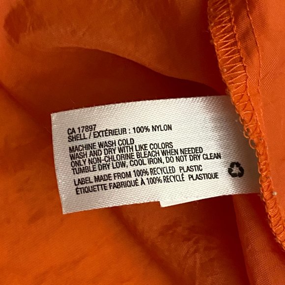 GAP orange rain jacket / windbreaker - Picture 5 of 6
